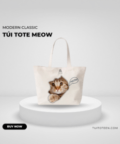 Túi Tote 1 mặt MEOW